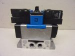   Festo MEBH-5/3E-D-1-ZSR-C (184497) szelep, 2x 373855D 24VDC tekercsekkel, sérült de javítható csatlakozóval, 