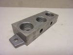   Festo VDMA 24345-D-3, pneumatikus szeleptömb zárómodul, 3x1" menettel