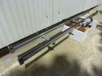   Bosch Rexroth modul rendszerű futószalag, 3842999900, szállító szalag, hajtóműves motorral, 400/230V 0,09 kW, Rexroth BS 1 szalagszakasz, 3842503582, 3842519243, pályahossz 1,86 m, 