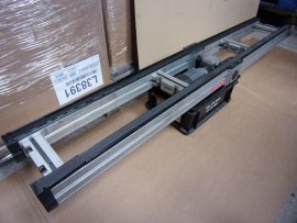 Rexroth Modul rendszerű futószalag, szállítószalag, hajtóműves motorral, R3842503783 motor, 3842527868 (i=20) hajtómű, 1690mm hossz, 240mm szállítószélesség, 400/230V 0,18kW, 15,8cm/s, 