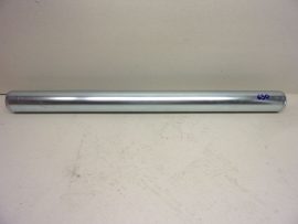 Csapágyazott fém szállítógörgő, MTR-50x1,5.30, 50mm átmérő, 630mm hossz, 12mm-es tengely, xyz