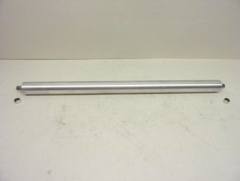 Csapágyazott, fém szállítógörgő, szalagfeszítő görgő, C1HG0081-MNT, 32mm átmérő, 505mm hossz, 12mm tengely, xyz