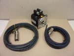   ESR Pollmeier MR6849.3855, SBK4-0100-45-4-320/S-A, AC szervomotor encoderrel, 320V 0,9Nm, 4500 rpm, IP54, 14mm tengely, 7m motor és encoder kábellel, 