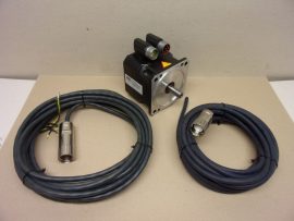 ESR Pollmeier MR6849.3855, SBK4-0100-45-4-320/S-A, AC szervomotor encoderrel, 320V 0,9Nm, 4500 rpm, IP54, 14mm tengely, 7m motor és encoder kábellel, ESR Pollmeier MR6849.3855, SBK4-0100-45-4-320/S-A, AC szervomotor encoderrel, 320V 0,9Nm, 4500 rpm, IP54, 14mm tengely, 7m motor és encoder kábellel,