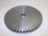 Duplasoros előfúrt acél lánckerék, 06B2-52T, 52-3/8, 06B típus 3/8 X 7/32'', CD05052, 20mm tengely, 162mm külső, 52 fog,