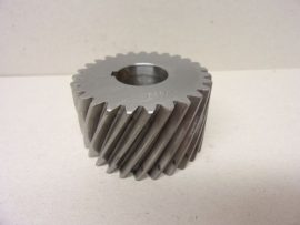 SEW 42889, #1 22MM PINION R/S/K/F67-107, Agy nélküli, ferde fogazatú, készrefúrt acél fogaskerék, homlokkerék, 22mm-es tengelyre, ékpályával, 58,5mm átmérő, 27 fog, Z=27