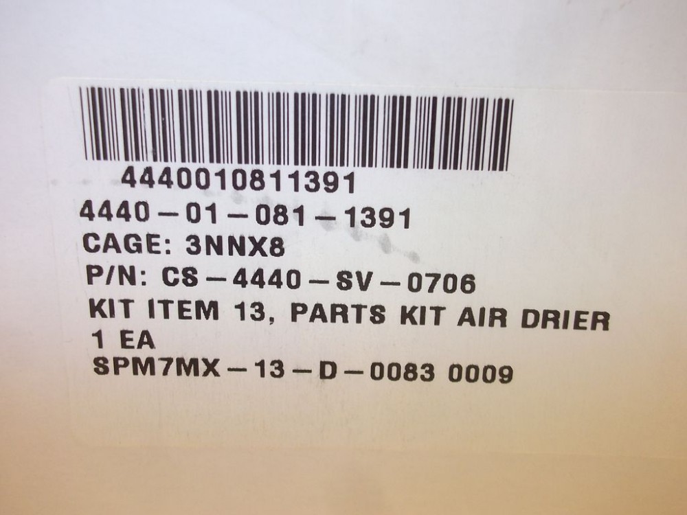 air Drier/HEMTT/M915/M916A1 4440-01-081-1391 Parts kit 