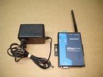   Moxa Nport W2150 Plus EU 1.3 Wireless Serial Device Server, RS232/RS422/RS485, Ethernet, WLAN, 12-48VDC 