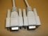 RS232 null modem kábel, handshake, 9pin anya-anya, 2m, fehér, RS232 F+F, DB9 F+F
