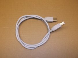 USB kábel, USB nyomtató kábel, USB 2.0 Type A/B kábel, 1m, 
