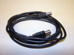 USB kábel, USB-A / USB-B, 1,7 m, fekete, 2.0, Male/Male, 