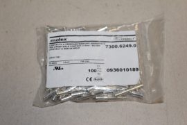 GWConnect (Molex), 7300.6249.0, 0936010189, ipari sokpólusú HDC csatlakozókhoz ezüstözött érintkező tüske, apa, krimpelhető, 2,5mm2 (14AWG), 16A, 100 db/csomag, Harting, Amphenol betétekhez is