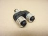 Molex, Woddhead 1200685071, 0812 05EMF 0000B, SPL YS M12 5P AC MA FE FE, Szenzorkábel 5 pólusú Y elosztó, 1xM12 male / 2xM12 female