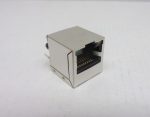   Würth Elektronik 74990101210, 749 901 012 10, Panelba ültethető RJ45 UTP aljzat, 10/100 BaseT LAN-csatlakozó, integrált transzformátorral / közös módú fojtótekercses