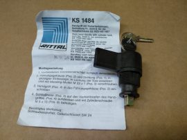 Rittal KS 1484.000 kulcsos ajtózár forgatókar Rittal KS rendszerhez, Plastic handle with cylinder insert XYZ
