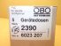 Obo Bettermann 6023207 2390 Szerelvénydoboz tartógyűrűs készülékekhez világosszürke PVC, 70x70 mm, 5db/doboz, Vezetékcsatorna szerelvénydoboz WDK-hoz