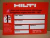 HILTI 34013912 műanyag információs tábla, két rögzítő csavarral, 10db./csomag, 150x104 mm, Holland nyelven! HILTI 34013912 műanyag információs tábla, két rögzítő csavarral, 10db./csomag, 150x104 mm, Holland nyelven!