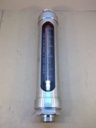 Áramlásmérő, rotaméter vízhez, rozsdamentes ház, 0,5-5m3/h, 20°C 2bar, Unirota RM-05, 99-289-1079