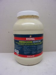 E-COLL kéztisztító krém, 3 liter, visszazsírozó kézmosó, bőrbarát természetes dörzsölőanyagokkal és teljesítményfokozó anyagokkal kombinálva. E-COLL kéztisztító krém, 3 liter, visszazsírozó kézmosó, bőrbarát természetes dörzsölőanyagokkal és teljesítményfokozó anyagokkal kombinálva.