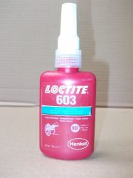 Loctite 603, nagy szilárdságú rögzítő, olajtűrő, 150C, 50ml, csapágyrögzítő, csavarrögzítő