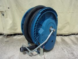 Nederman 30804881 Ipari 2"-os porszívócső, flexibilis vákuumcső, elszívócső, levegőcső, öncsévélő dobra tekerve, 50mm átmérő, 10m hossz, 45kPa, 