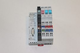 Rexroth R911172194-AD1, R-IL PB BK DI8 DO4/CN-PAC, Inline PROFIBUS buszcsatoló modul, 8 inputs: 24 V DC, 4 outputs: 24 V DC, 500 mA, 