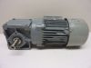SEW-Eurodrive / Spiroplan W30/T DT63D4, 3 fázisú csigakerekes, fékes hajtóműves villanymotor, 3x400V 0,18kW 180rpm, 20mm tengely, adattábla nélkül