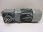   SEW-Eurodrive / Spiroplan W30/T DT63D4, 3 fázisú csigakerekes, fékes hajtóműves villanymotor, 3x400V 0,18kW 180rpm, 20mm tengely, adattábla nélkül