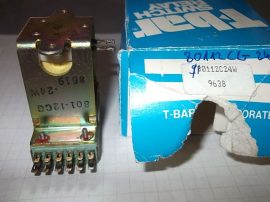 Relé 24VDC 193Ω 801-12CG 24W T-bar
