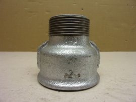 Horganyzott szűkített karmantyú 2"- 1-1/2", 2"-6/4" külső-belső menetes öntöttvas szűkítő idom, KM-BM, KB