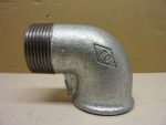   Horganyzott külső-belső menetes öntöttvas könyök idom, 5/4"-5/4", 1-1/4" / 1-1/4" KM-BM, KB