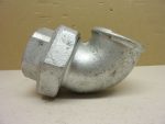   Horganyzott belső-belső menetes sarok hollandi, 2" / 2" BB menetes 90°-os hollander, BM/BM öntöttvas Idom, 