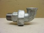   Horganyzott külső-belső menetes sarok hollandi, 3/4" - 3/4" KB menetes 90°-os hollander, KM/BM öntöttvas Idom, 