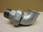   Horganyzott külső-belső menetes sarok hollandi, 1-1/4" - 1-1/4", 5/4"-5/4" KB menetes 90°-os hollander, KM/BM öntöttvas Idom, 