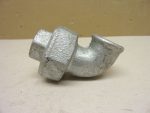  Horganyzott belső-belső menetes sarok hollandi, 1/2"-1/2" BB menetes 90°-os hollander, BM/BM öntöttvas Idom, 