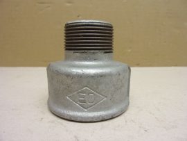 Horganyzott szűkített karmantyú, 2" - 1-1/4", 2"-5/4" külső-belső menetes öntöttvas szűkítő idom, KM-BM, KB 