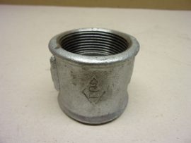 Horganyzott karmantyú, 1 1/2" - 1 1/2" = 6/4"-6/4" BB, belső-belső menetes öntöttvas toldó idom, BM-BM