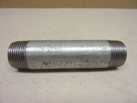 Horganyzott, galvanizált összekötő cső, 3/4-3/4" KM, 100mm, csőközcsavar mindkét végén külső menettel, 