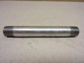 Horganyzott, galvanizált összekötő cső, 3/8 - 3/8" KM, 120mm, csőközcsavar mindkét végén külső menettel, 
