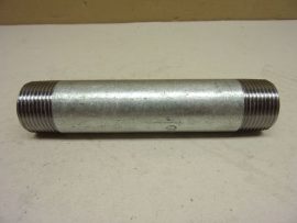 Horganyzott, galvanizált összekötő cső, 1" - 1" KM, 150mm, csőközcsavar mindkét végén külső menettel, 