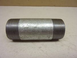 Horganyzott, galvanizált összekötő cső, 5/4"-5/4", 1 1/4" - 1 1/4" KM, 100mm, csőközcsavar mindkét végén külső menettel, 