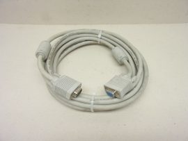 VGA kábel, apa-anya, 5m, szürke, 