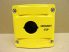 Baco LBX0100JB, 100644, 1 férőhelyes nyomógomb / kapcsoló doboz, Emergency Stop felirattal, sárga-fekete, 22 mm-es rendszerekhez