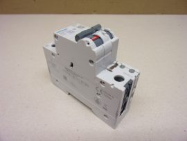 Siemens 5SL6110-6 MCB B10 kismegszakító, 5ST3010AS segédérintkezővel, 10A 230/400V, xyz