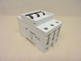 Siemens 5SX23-D25, 3 pólusú kismegszakító, 25A lomha "D", 400VAC 6kA, 3 fázisú, 
