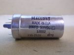   Egyenáramú elektrolit kondenzátor, 500VDC, Mallory 20MFD, 105932