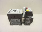   Eaton DIL M9-10, XTCE009B10, 276690 mágneskapcsoló, teljesítmény kontaktor + ZB12-4, XTOB004BC1, 278438, 2,4...4A hőkioldó, 230VAC tekercs, 9A, 3+1NO,  