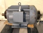   Magnetek 2VZ160M4, 3 fázisú talpas villanymotor, kétoldali hajtás, 3~, 11kW, 1460 rpm, 400V Δ 50Hz, 22A, ipari radiális ikerventilátorokhoz is.