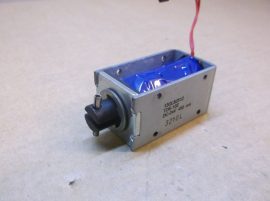 Mágnestekercs, behúzótekercs, Mozgató mágnes, elektromágnes dugattyúval, 24 VDC, 3,6W, 240 mA, TDS-09SL, 2 pólusú csatlakozóval, Solenoid With Plunger 