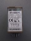 Relé, LED-es visszajelző, 12VDC, 3 pólusú (3xNO/NC), 250VAC 10A, Kuhnke UF3-12VDC 1FL Relé, LED-es visszajelző, 12VDC, 3 pólusú (3xNO/NC), 250VAC 10A, Kuhnke UF3-12VDC 1FL